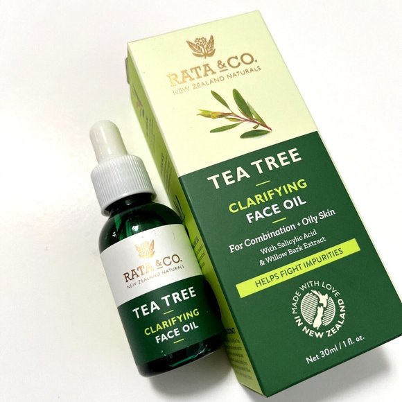 Lot 2x New RATA & CO Tea Tree Clarifying Face Oil Combo Oily Skin 30ml 1fl oz - Picture 3 of 3